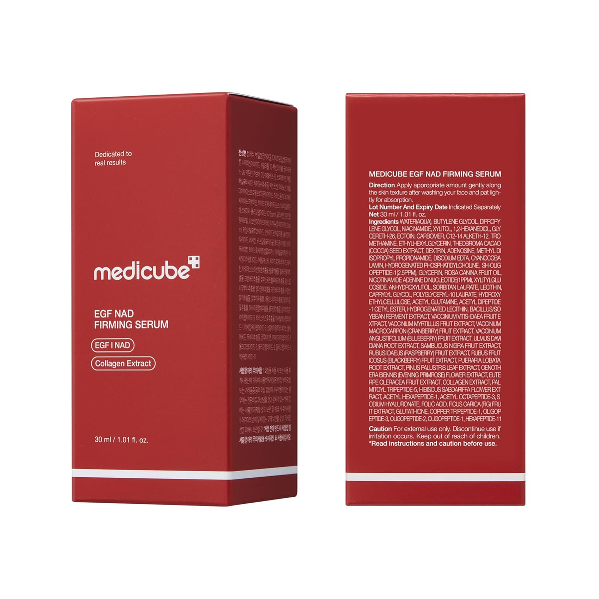 NAD EGF Firming Serum for Face & Neck | Anti-Aging Serum with EGF Peptide, NAD+ & Collagen | Wrinkle Appearance, Elasticity & Pore Care | Korean Skincare, 1.01 Fl.Oz