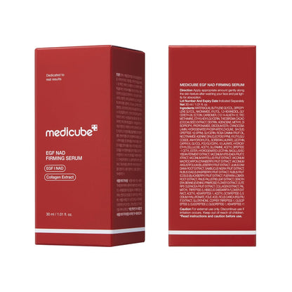 NAD EGF Firming Serum for Face & Neck | Anti-Aging Serum with EGF Peptide, NAD+ & Collagen | Wrinkle Appearance, Elasticity & Pore Care | Korean Skincare, 1.01 Fl.Oz